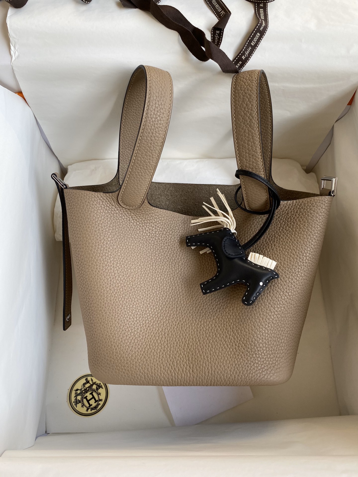 Hermes Picotin Lock 18 Bag In Trench Clemence Leather